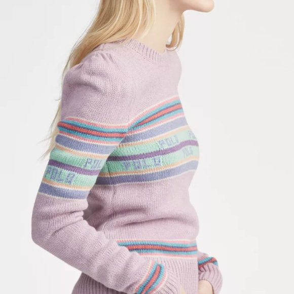 PUFF-SLEEVE POLO SWEATER - Picture 3 of 8